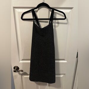 Beyond Yoga Strappy Athletic Dress Womens Small Black Heather NWT Yoga Athleisur